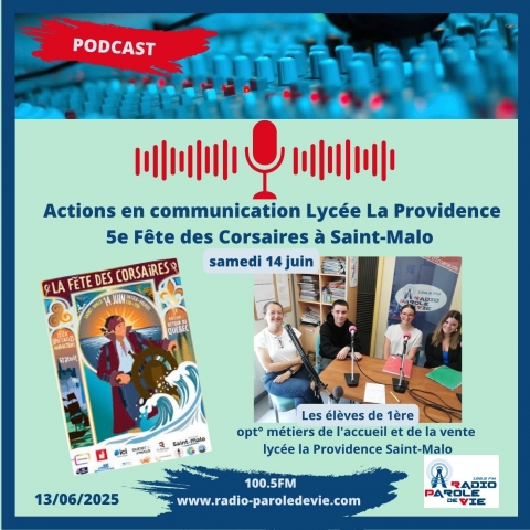  5e Fête des Corsaires Saint-Malo - Les élèves en 1ère du lycée la Providence Saint-Malo - Actions Communication