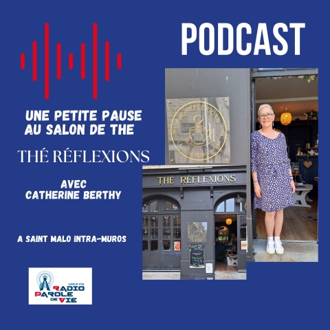 Catherine Berthy dans son salon de thé - Thé Réflexions 