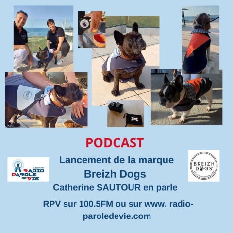 Lancement de la marque Breizh Dogs - Vêtements pour chien à base de voile de bateau recyclée