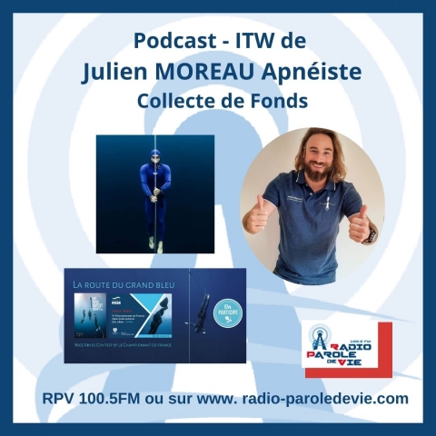 Julien MOREAU Apnéiste - Collecte de Fonds