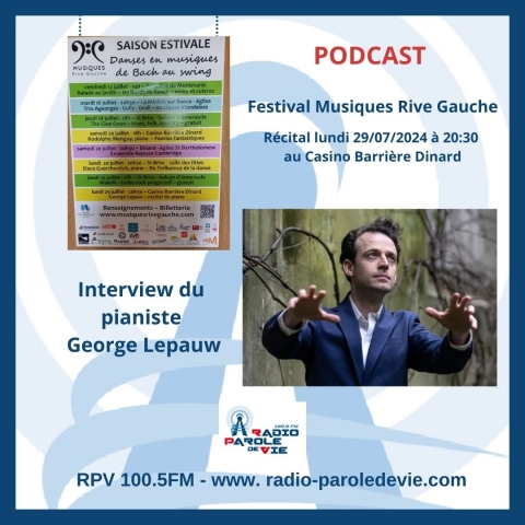 Festival Musiques Rive Gauche - George Lepauw, pianiste