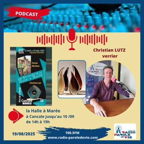  Christian LUTZ Artisan Verrier Expo Halle à Marée Cancale jusqu'au 10 sept 